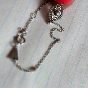Adina Reyter evil eye silver bracelet